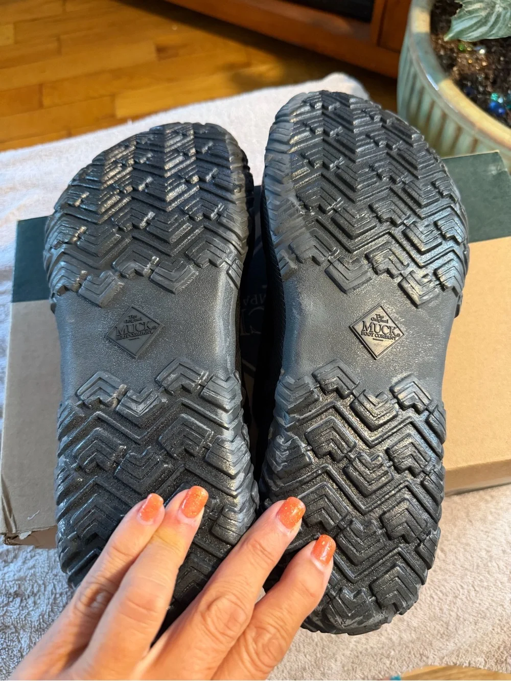The Original Muck Boot Co. Men's Black Slip-On Waterproof Rain & Snow Boots